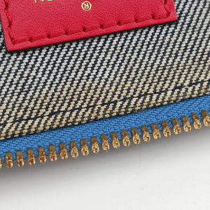 Pre-owned Louis Vuitton Alma BB DENIM×ROUGE Denim Monogram Patchwork M45042 shoulderbag | stylenewstar