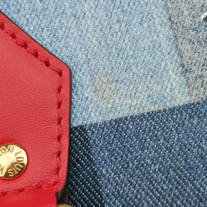 Pre-owned Louis Vuitton Alma BB DENIM×ROUGE Denim Monogram Patchwork M45042 shoulderbag | stylenewstar