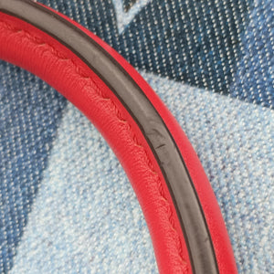 Pre-owned Louis Vuitton Alma BB DENIM×ROUGE Denim Monogram Patchwork M45042 shoulderbag | stylenewstar