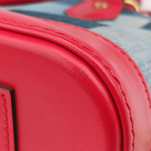 Pre-owned Louis Vuitton Alma BB DENIM×ROUGE Denim Monogram Patchwork M45042 shoulderbag | stylenewstar