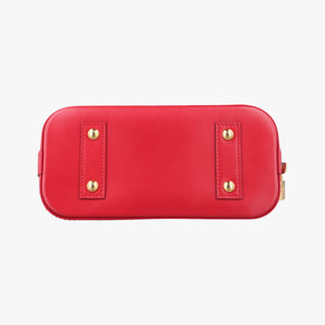 Pre-owned Louis Vuitton Alma BB DENIM×ROUGE Denim Monogram Patchwork M45042 shoulderbag | stylenewstar