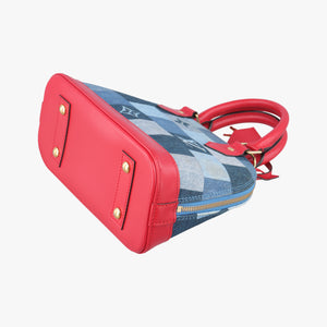 Pre-owned Louis Vuitton Alma BB DENIM×ROUGE Denim Monogram Patchwork M45042 shoulderbag | stylenewstar