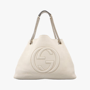 Secondhand Gucci Soho White Leather 308982 shoulderbag | stylenewstar