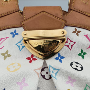 Pre-owned Louis Vuitton URSULA White Monogram Multicolor M40123 shoulderbag | stylenewstar