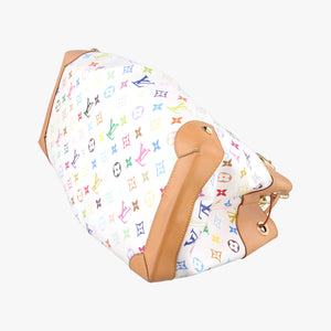 Pre-owned Louis Vuitton URSULA White Monogram Multicolor M40123 shoulderbag | stylenewstar