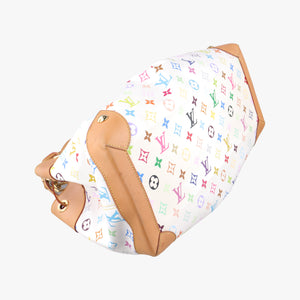 Pre-owned Louis Vuitton URSULA White Monogram Multicolor M40123 shoulderbag | stylenewstar