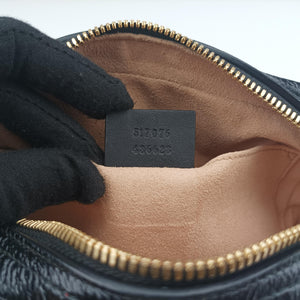 Pre-owned Gucci Ophidia Red×Black Suede× Leather 517076 bum bag/waist bag | stylenewstar