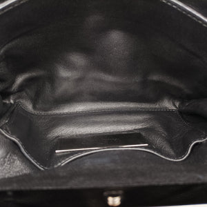 Pre-owned Valentino Rockstud Va Va Voom Black Ponyhair×Leather×Snakeskin shoulderbag | stylenewstar