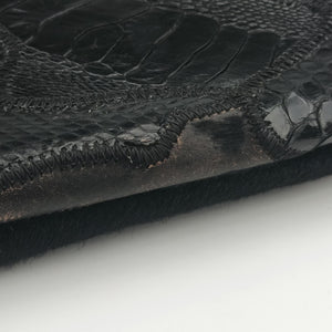 Pre-owned Valentino Rockstud Va Va Voom Black Ponyhair×Leather×Snakeskin shoulderbag | stylenewstar