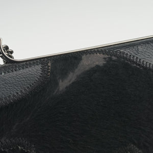 Pre-owned Valentino Rockstud Va Va Voom Black Ponyhair×Leather×Snakeskin shoulderbag | stylenewstar