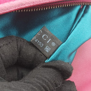 Secondhand Gucci GG Marmont Pink Velour×Sequins 443497 shoulderbag | stylenewstar