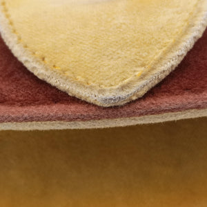 Secondhand Prada Animalier Cahier Lions Head Yellow×Brown Velvet 1BD089 shoulderbag | stylenewstar