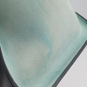 Pre-owned Celine Trapèze Beige x Black x Green Leather x suede shoulderbag | stylenewstar