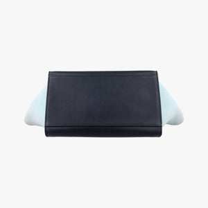 Pre-owned Celine Trapèze Beige x Black x Green Leather x suede shoulderbag | stylenewstar