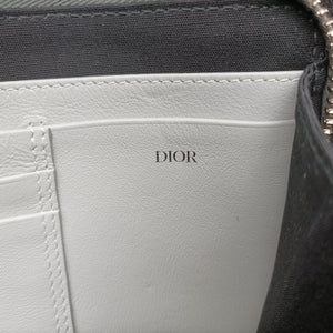 Secondhand Christian Dior messenger pouch Gray×Multicolour Leather shoulderbag | stylenewstar