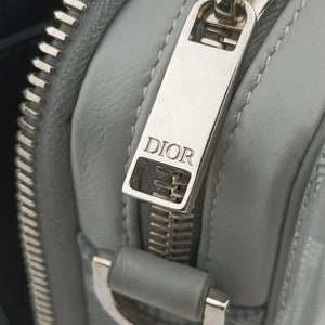 Secondhand Christian Dior messenger pouch Gray×Multicolour Leather shoulderbag | stylenewstar