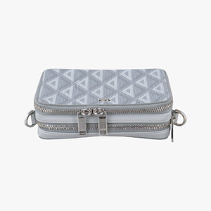 Secondhand Christian Dior messenger pouch Gray×Multicolour Leather shoulderbag | stylenewstar