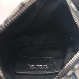 Secondhand Christian Dior saddle Navy x Gray Jacquard bum bag/waist bag | stylenewstar