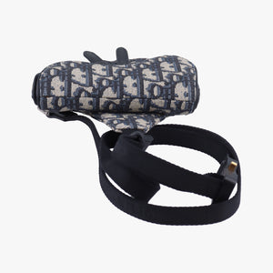 Secondhand Christian Dior saddle Navy x Gray Jacquard bum bag/waist bag | stylenewstar