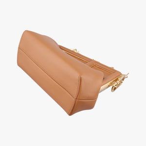 Pre-owned Fendi First small Brown Leather 8BP129 shoulderbag | stylenewstar