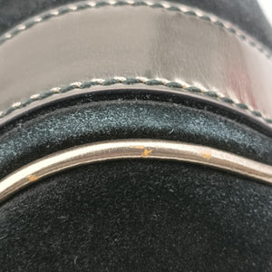 Pre-owned Dolce & Gabbana Tote Black × Gold Suede × Leather shoulderbag | stylenewstar