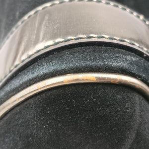 Pre-owned Dolce & Gabbana Tote Black × Gold Suede × Leather shoulderbag | stylenewstar