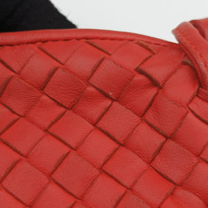 Vintage Bottega Veneta NODINI Intrecciato Orange lambskin shoulderbag | stylenewstar