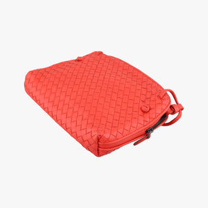 Vintage Bottega Veneta NODINI Intrecciato Orange lambskin shoulderbag | stylenewstar