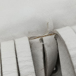 Vintage Prada Gaufre Logo Flap Grey Leather shoulderbag | stylenewstar