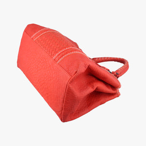 Pre-owned Bottega Veneta Roma Stitch Intrecciato Red Lambskin handbag | stylenewstar