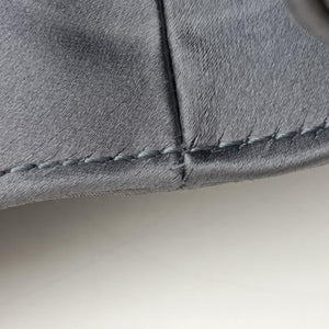 Vintage Christian Dior Saddle bag Grayish Blue Silk handbag | stylenewstar