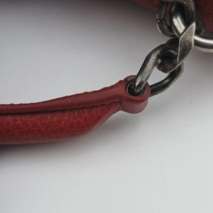 Vintage Yves Saint Laurent COLLEGE Red Caviar Leather 428056 shoulderbag | stylenewstar