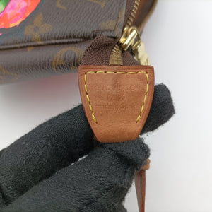 Pre-owned Louis Vuitton Pochette Accessoires brown×multi Monogram Canvas M48615 handbag | stylenewstar