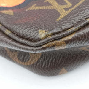 Pre-owned Louis Vuitton Pochette Accessoires brown×multi Monogram Canvas M48615 handbag | stylenewstar