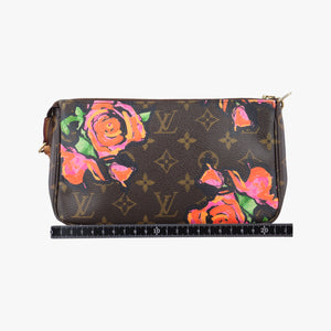 Pre-owned Louis Vuitton Pochette Accessoires brown×multi Monogram Canvas M48615 handbag | stylenewstar