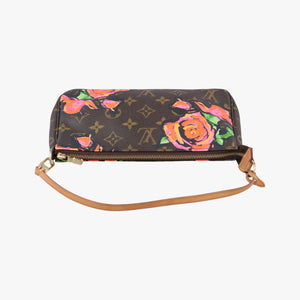 Pre-owned Louis Vuitton Pochette Accessoires brown×multi Monogram Canvas M48615 handbag | stylenewstar