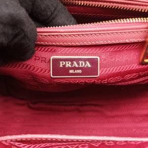 Pre-owned Prada Galleria Pink SAFFIANO Leather BN1801 handbag | stylenewstar