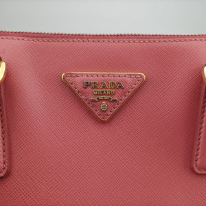 Pre-owned Prada Galleria Pink SAFFIANO Leather BN1801 handbag | stylenewstar