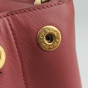 Pre-owned Prada Galleria Pink SAFFIANO Leather BN1801 handbag | stylenewstar