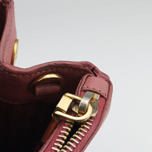 Pre-owned Prada Galleria Pink SAFFIANO Leather BN1801 handbag | stylenewstar