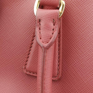 Pre-owned Prada Galleria Pink SAFFIANO Leather BN1801 handbag | stylenewstar