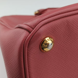 Pre-owned Prada Galleria Pink SAFFIANO Leather BN1801 handbag | stylenewstar