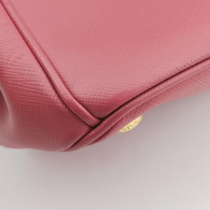Pre-owned Prada Galleria Pink SAFFIANO Leather BN1801 handbag | stylenewstar