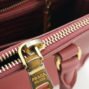 Pre-owned Prada Galleria Pink SAFFIANO Leather BN1801 handbag | stylenewstar