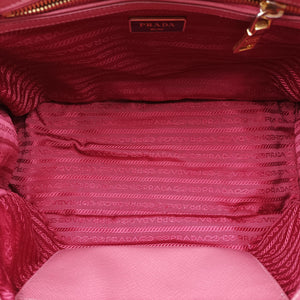Pre-owned Prada Galleria Pink SAFFIANO Leather BN1801 handbag | stylenewstar