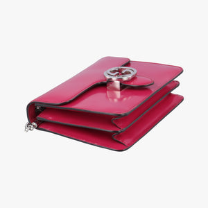 Vintage Gucci Interlocking G Red Patent Leather 387609 shoulderbag | stylenewstar