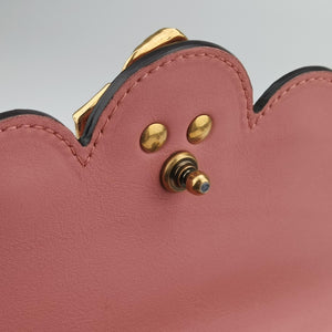 Pre-owned Gucci Pearly Peony Pink Leather 432682 shoulderbag | stylenewstar