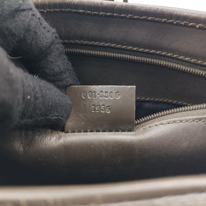 Pre-owned Gucci Jackie Brown Canvas × Leather 001 33 shoulderbag | stylenewstar