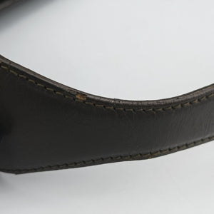 Pre-owned Gucci Jackie Brown Canvas × Leather 001 33 shoulderbag | stylenewstar