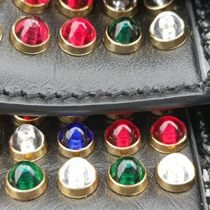 Pre-owned Christian Louboutin Wheat Charity Chain Black Leather shoulderbag | stylenewstar